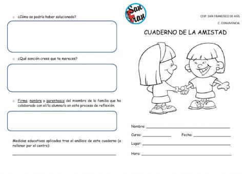 Cuaderno de la amistad