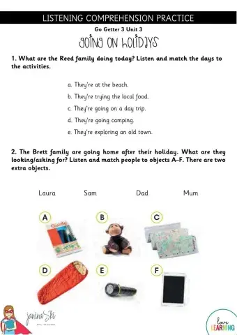 Listening Practice Go Getter 3 Unit 3