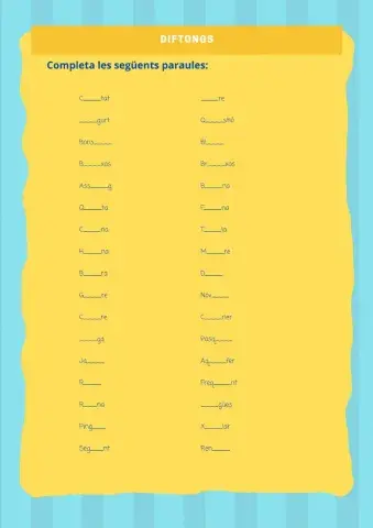 Completa les paraules