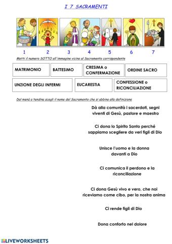 I sacramenti