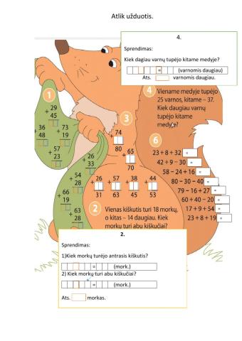 Savarankiškas darbas 2 kl.