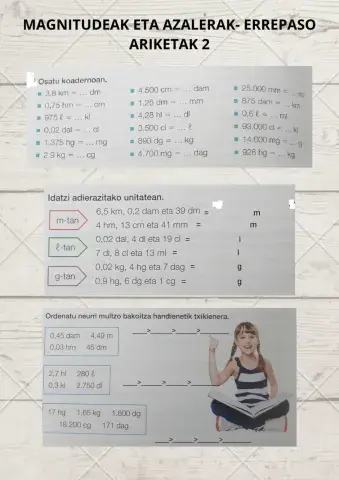 Magnitudeak eta azalera 2