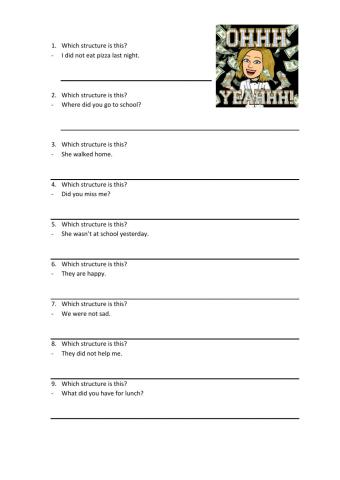 Present & Past Structures