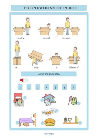 Prepositions of place - Starter Unit