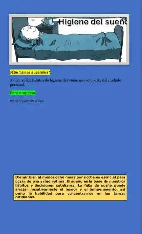 Higiene del sueño