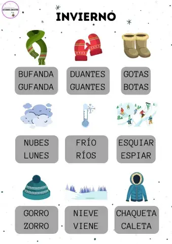 Vocabulario invierno