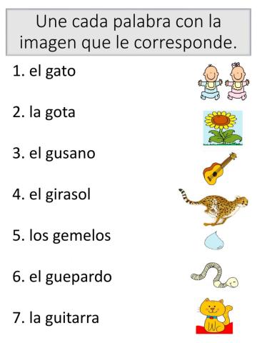 Letra Gg y dígrafo gu