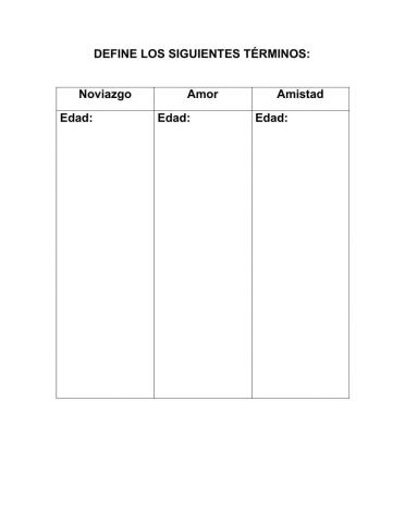 Definición Amor Noviazgo Enamoramiento