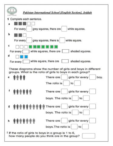 Ratio proportion