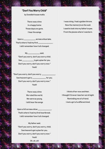 Song: Don't you worry child by Swedish house mafia