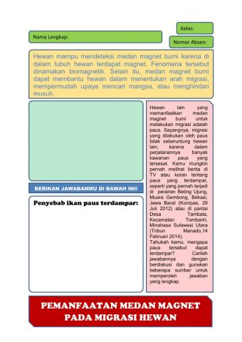 Pemanfaatan Medan Magnet Pada Migrasi Hewan