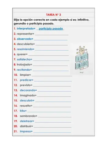 El verbo: Formas NO personales