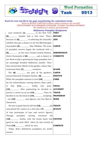 Spotlight 9 Task 9513