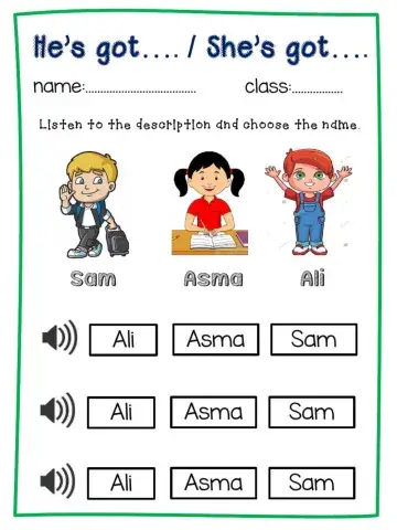 He's got - She's got