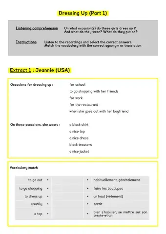 Dressing up (part 1)