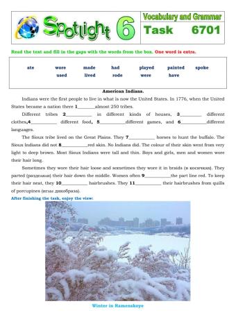 Spotlight 6 Task 6701