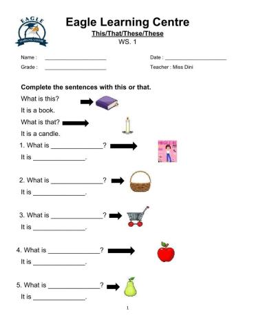 This That These Those