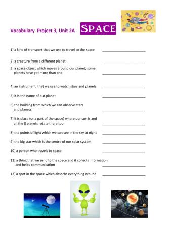 Project 3, Unit 2A  SPACE