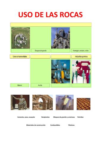 Uso de las rocas