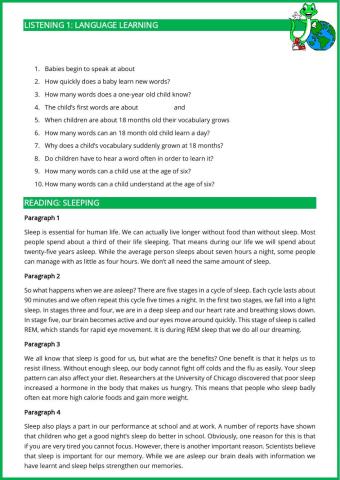 Listening and reading B1