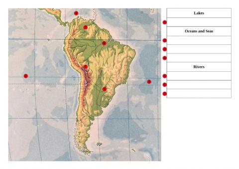 South American lakes, seas and rivers 2
