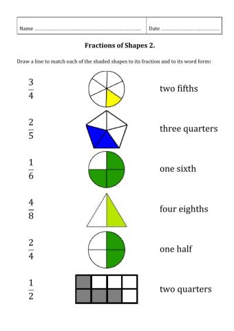 Fractions of Shapes 2
