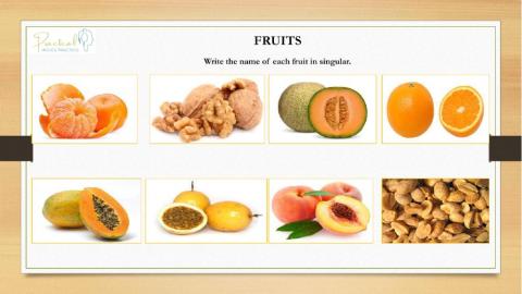 Vocabulary test - fruits - part 2