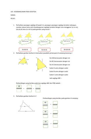 Lks kesebangunan segitiga