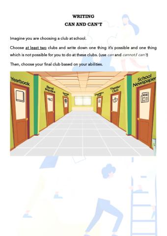 (2T) Writing - School Club