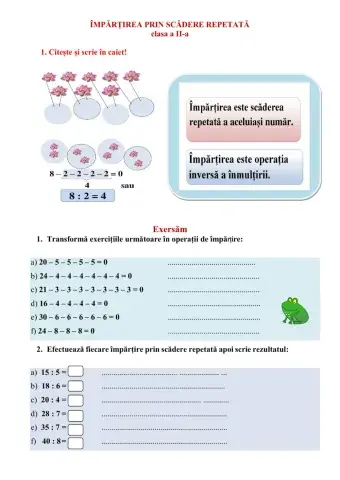 Impartirea prin scadere repetata