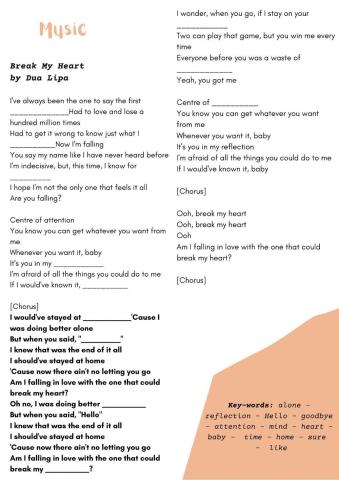 Break My Heart by Dua Lipa