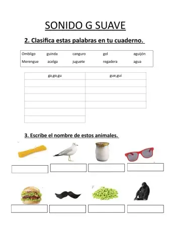 Sonido g suave