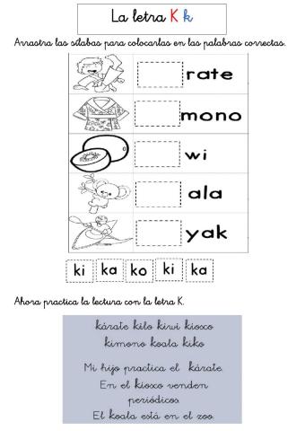 Letra K