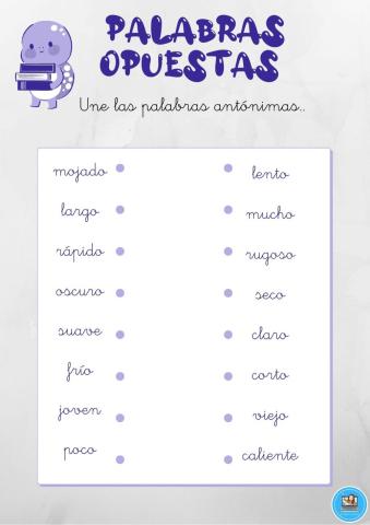 Palabras antónimas