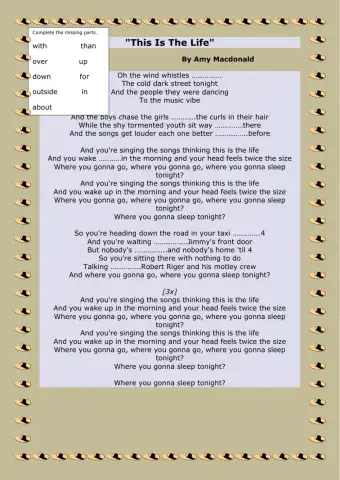 Song 4- This is the life