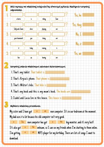 Klasa 5 Unit 4 Grammar Test