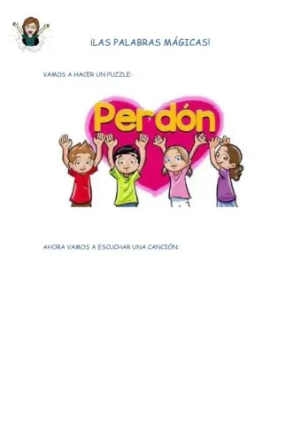 Palabras mágicas infantil