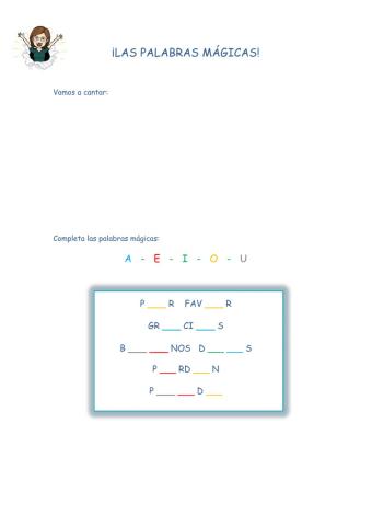 Las palabras mágicas