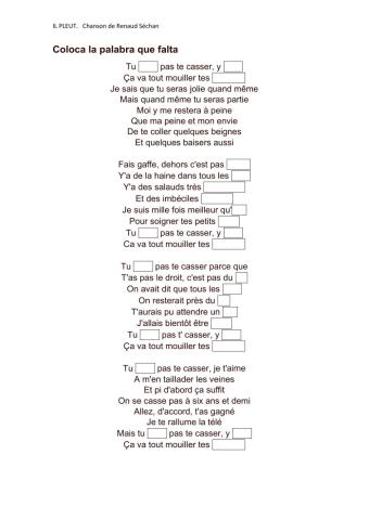 Il pleut. Ranaud Séchan