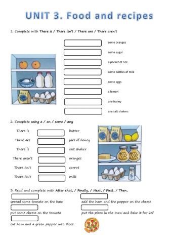 There is There are a some any