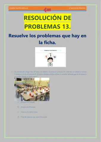 Resolución de problemas. Ficha 13.