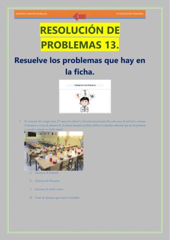 Resolución de problemas. Ficha 13.