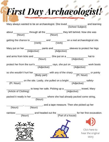 First Day Archaeologist!