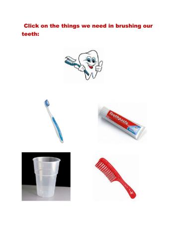 Brushingn teeth