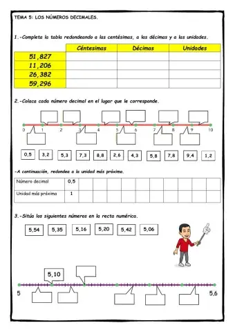 Ficha 5: los números decimales