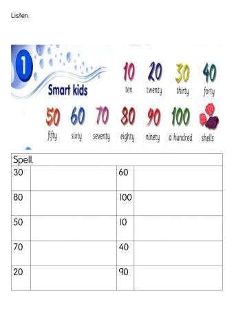Unit 1:Welcome (NUMBERS PG 4)