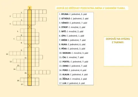 Pád podstatných jmen