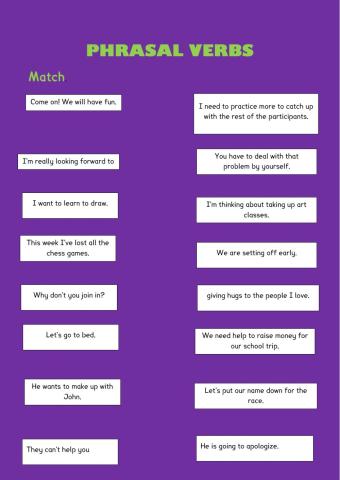Phrasal verbs
