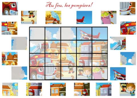 Firefighters puzzle 20 pieces