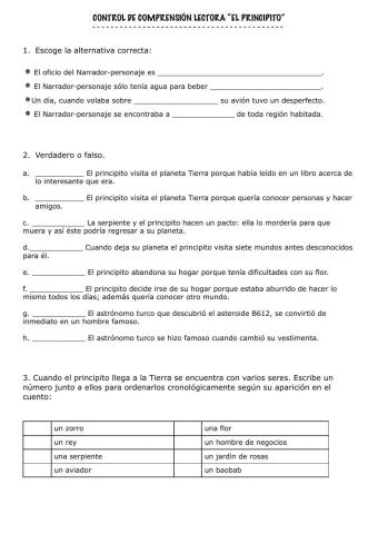 Prueba El Principito